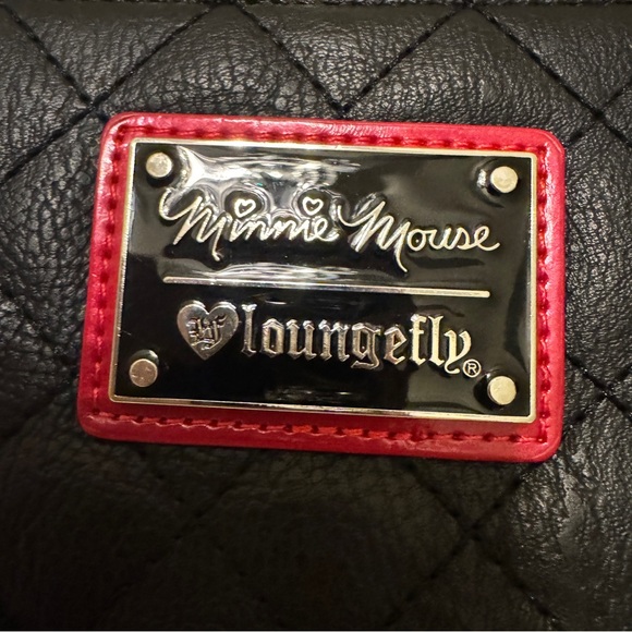 Loungefly Black Quilted Minnie Mouse Wallet - Picture 4 of 5